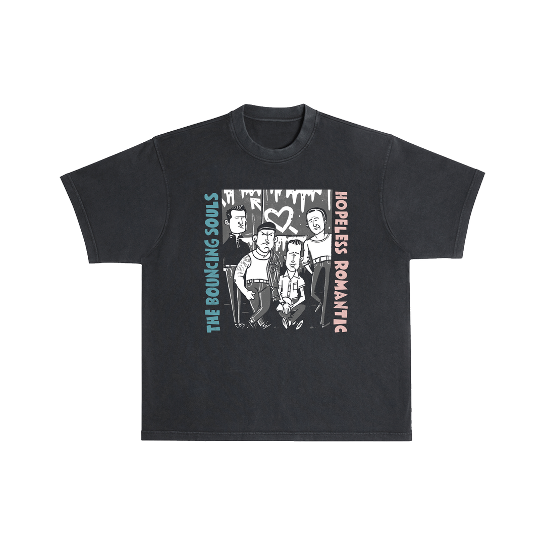 Hopeless Romantic Alternative Cover Black T-Shirt
