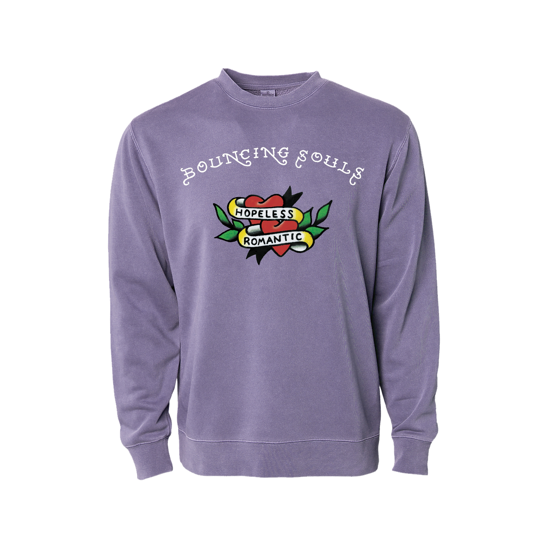 Hopeless Romantic Flash Pigment Purple Crew Neck