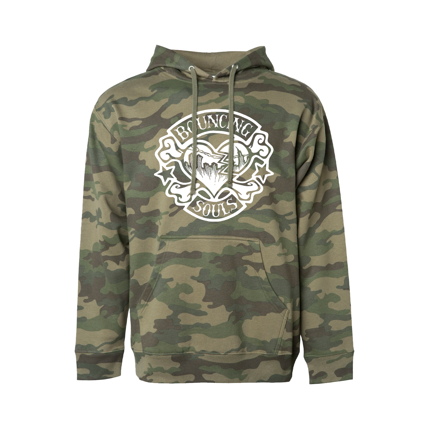 【NOEMOTIONS】CAMO HOODIE Black M81 Woodland Hoodie