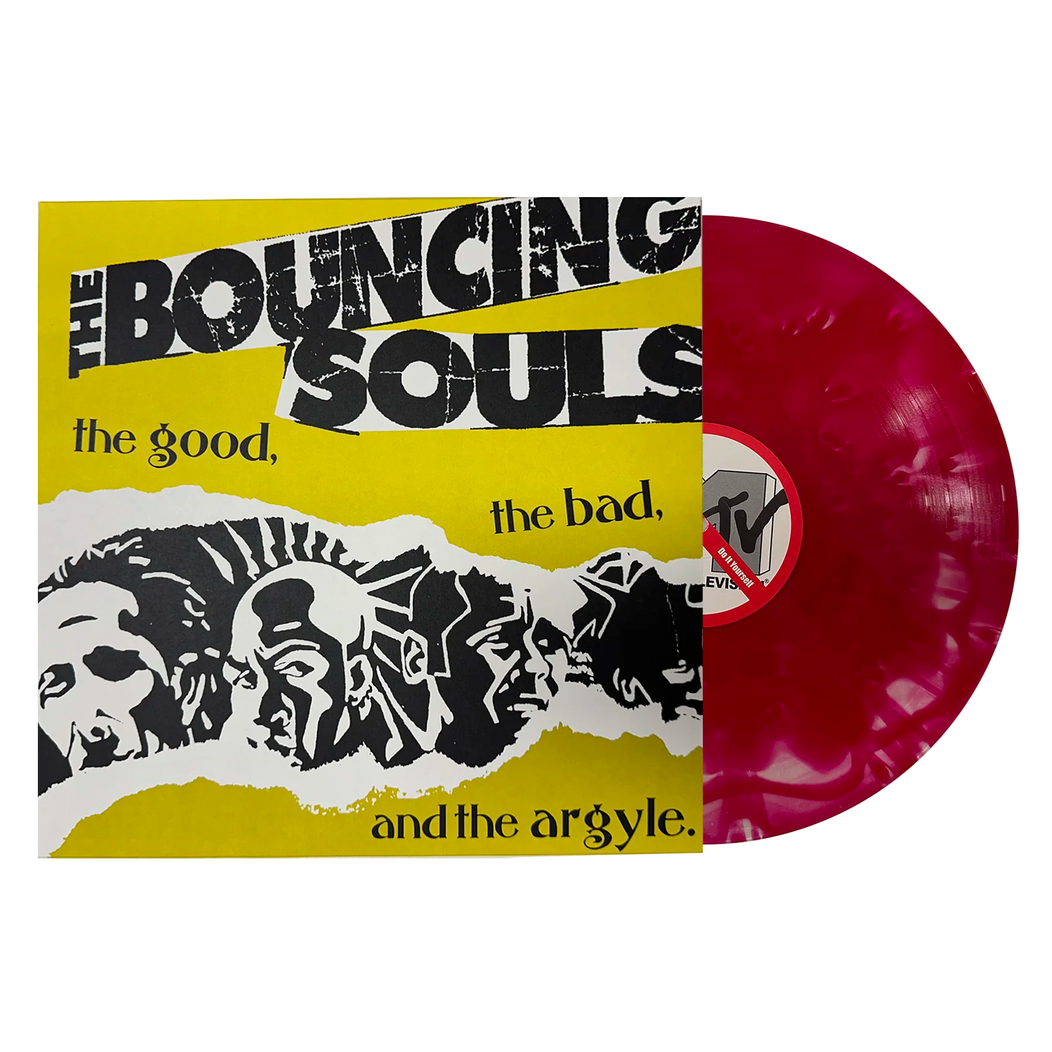 The Good The Bad The Argyle - Red & White Marble Vinyl – The Bouncing Souls