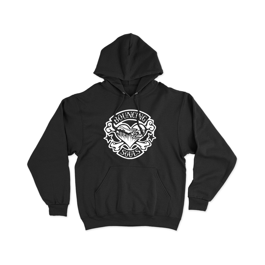 Black hoodie with hot sale heart