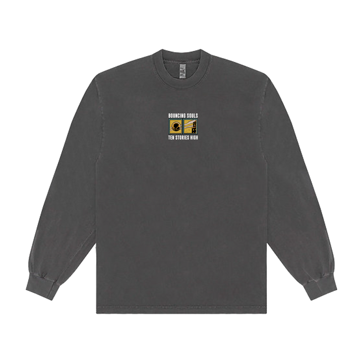 Embroidered Ten Stories High Black Long Sleeve